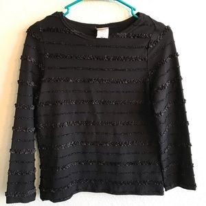 3/$20 Vintage Frilly Striped Top